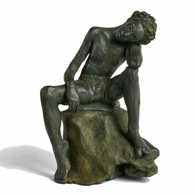 Clay sculpture "Contemplation"