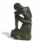 Clay sculpture "Contemplation"