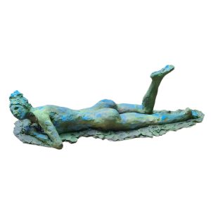Clay sculpture "Elenor At The Beach"